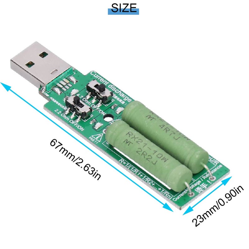 DKARDU 3 pcs USB Load Tester Resistance Module 5V1A/2A/3A Power Bank Discharge Resistor Switchable Load Resistance Discharging Ageing Resistance Electronic Load Detector - Image 3